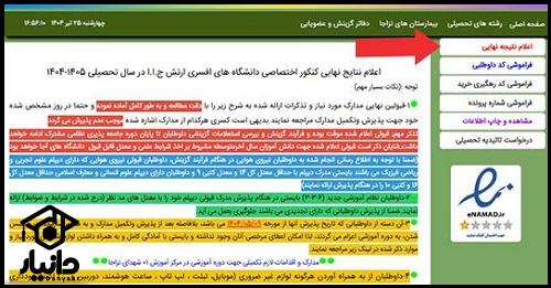 اعلام نتایج نهایی آزمون دانشگاه افسری ارتش 
