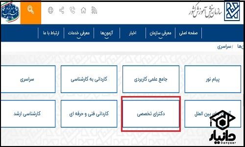 سامانه فروش کارت اعتباری آزمون دکتری ۱۴۰۵