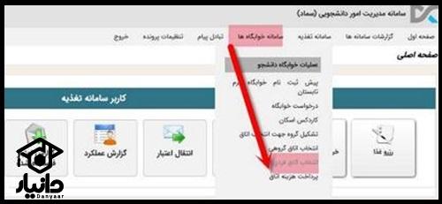 راهنمای ورود به سیستم سماد دانشگاه تبریز خوابگاه
