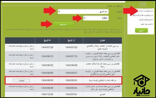 بازیابی شماره داوطلبی کنکور 1405