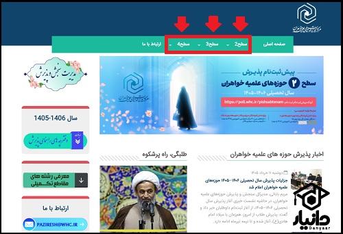 نحوه ثبت نام حوزه علمیه ۱۴۰۵